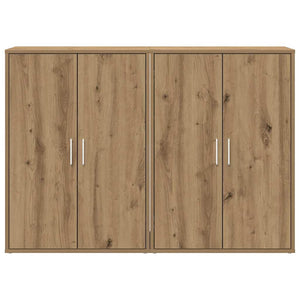 Credenza 2 pz-Set di 2 Buffet-Armadio da cucina Rovere artigianale 60 x 31 x 84 cm