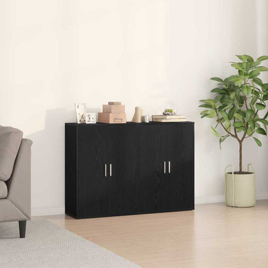 Credenza Rovere nero 60 x 31 x 84 cm Legno multistrato 3334304