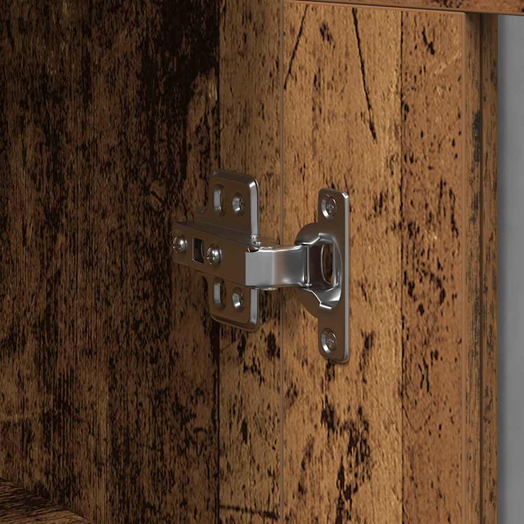 Pensile 2 pcs Legno vecchio 69.5 x 34 x 90 cm Legno multistrato 3334305