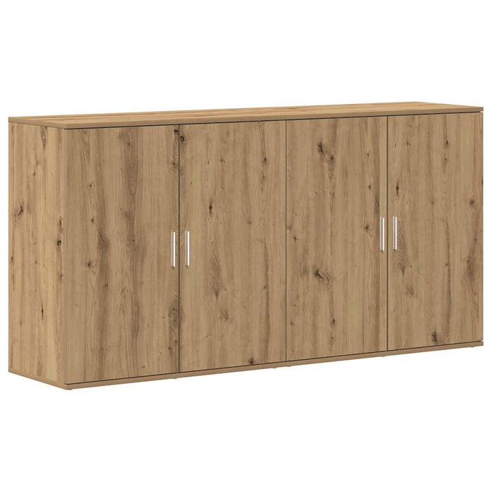 Credenza 2 pz-Set di 2 Buffet-Armadio da cucina Rovere artigianale 79 x 38 x 80 cm
