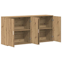 Credenza 2 pz-Set di 2 Buffet-Armadio da cucina Rovere artigianale 79 x 38 x 80 cm