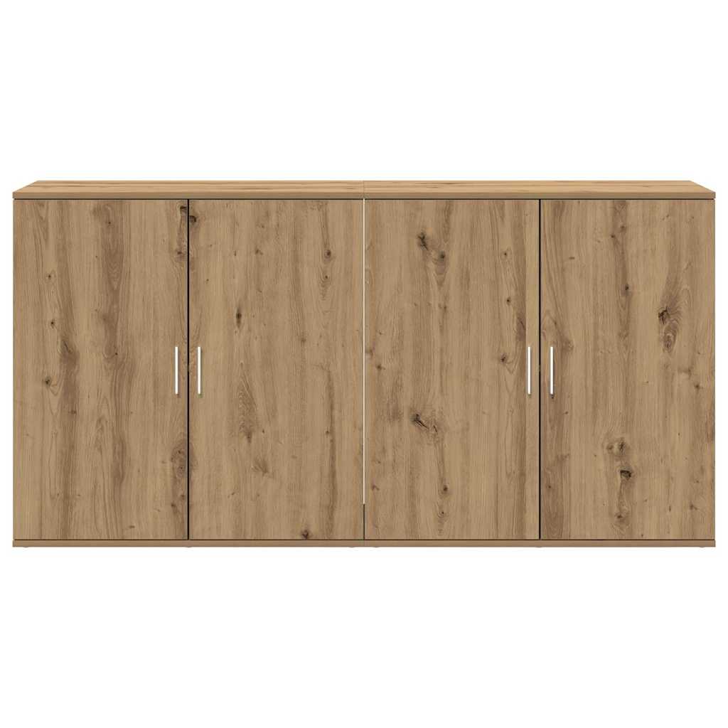 Credenza 2 pz-Set di 2 Buffet-Armadio da cucina Rovere artigianale 79 x 38 x 80 cm