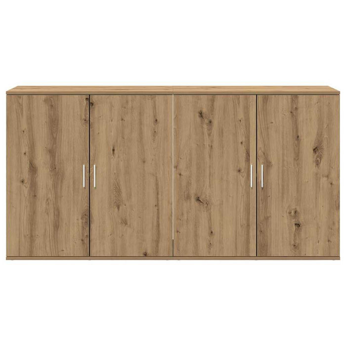 Credenza 2 pz-Set di 2 Buffet-Armadio da cucina Rovere artigianale 79 x 38 x 80 cm
