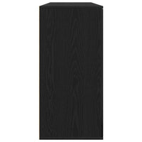 Credenza 2 pz-Set di 2 Buffet-Armadio da cucina Rovere Nero 79 x 38 x 80 cm Legno multistrato