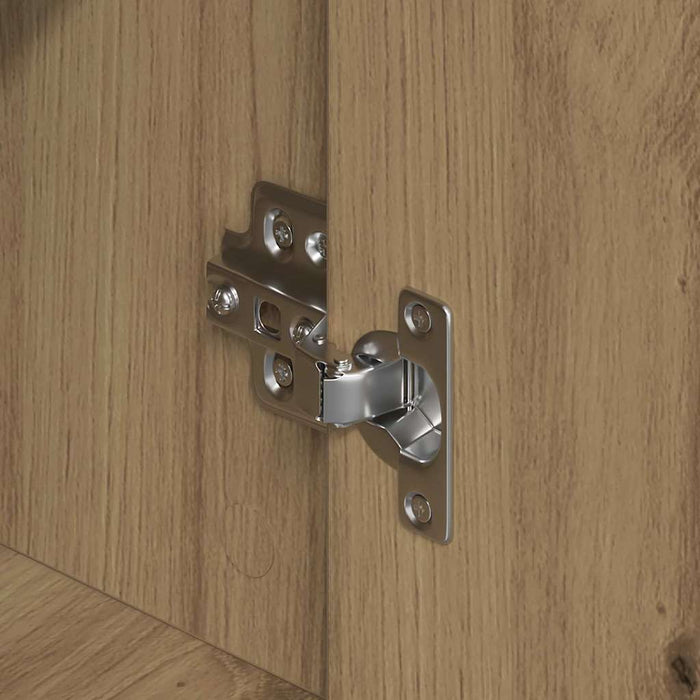 Credenza con cassetto 2 pz-Set di 2 Buffet-Armadio da cucina Rovere artigianale 60 x 31 x 84 cm