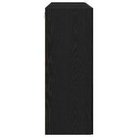 Pensile 2 pcs Rovere nero 69.5 x 34 x 90 cm Legno multistrato 3334316