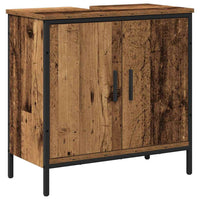 Set di mobili da bagno 2 pezzi in legno vecchio e legno ingegnerizzato 3334322