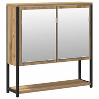 Set di mobili per bagno 2 pezzi in legno ingegnerizzato rovere artisan 3334323