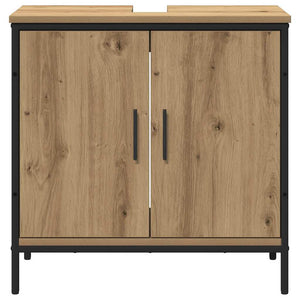 Set di mobili per bagno 2 pezzi in legno ingegnerizzato rovere artisan 3334323