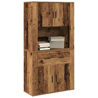 Highboard in Legno di Recupero 80x33x150 cm 3334340