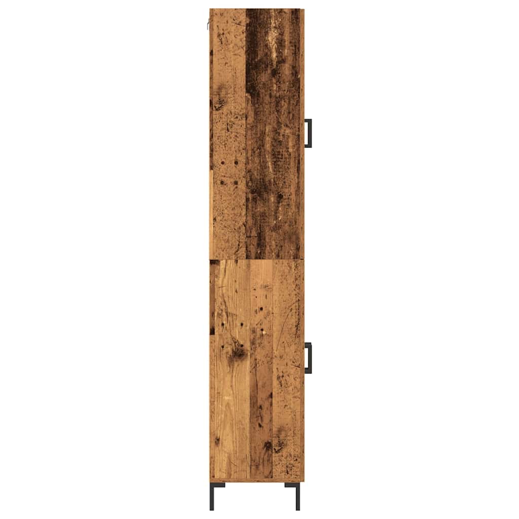 Sideboard con Armadietto a Muro in Legno Invecchiato 3334349