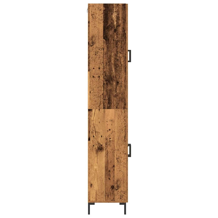 Sideboard con Armadietto a Muro in Legno Invecchiato 3334349