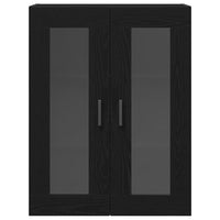 Credenza 2 pz-Set di 2 Buffet-Armadio da cucina Rovere nero 69,5 x 34 x 180 cm Legno multistrato 905504