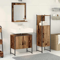Set di mobili per il bagno 3 pcs Marrone 33 x 33 x 102.5 cm 3334357