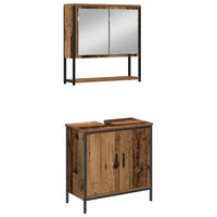 Set di mobili per il bagno 3 pcs Marrone 33 x 33 x 102.5 cm 3334367