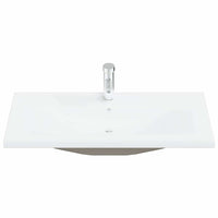 Set di mobili da bagno  5 pezzi in rovere nero legno ingegnerizzato 3334379