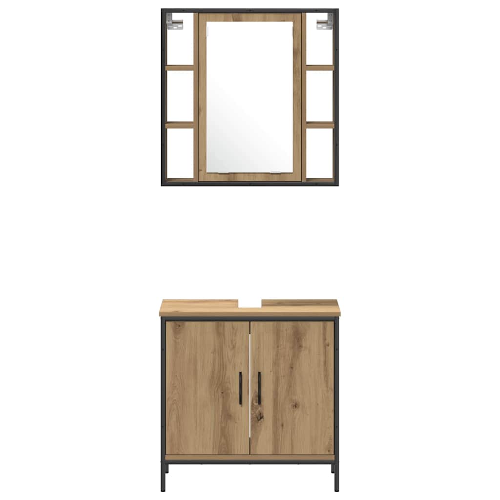 Armadio Bagno  Quercia Artigianale 33x33x185.5 cm Legno Ingegnerizzato 3334384