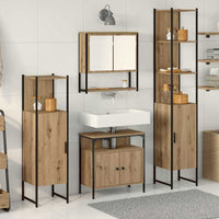 Set di mobili da bagno in 4 pezzi in rovere. 3334407