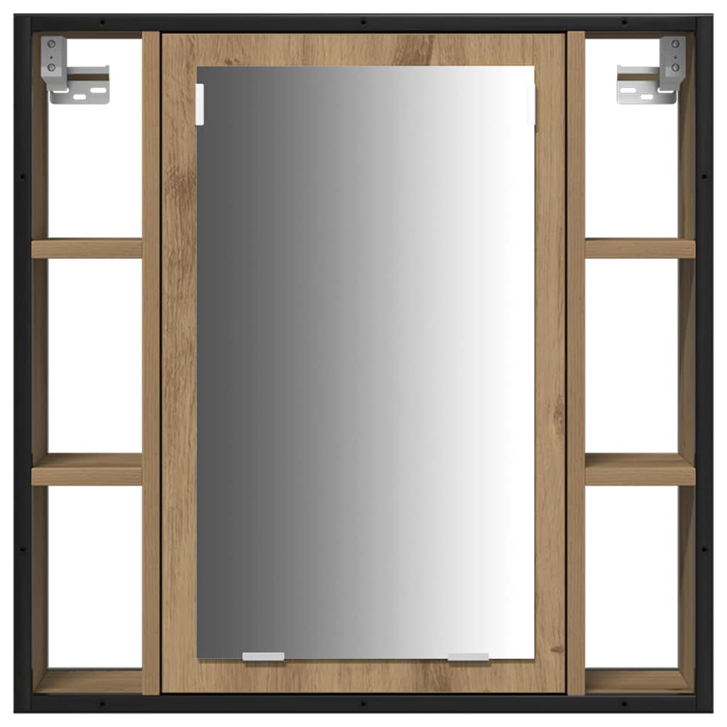 vidaXL Set di Armadi da Bagno con lo scaffale 4 pcs rovere artigianale