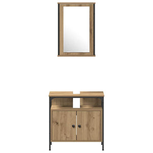 Set di mobili da bagno 4 pezzi in rovere artigianale 3334426