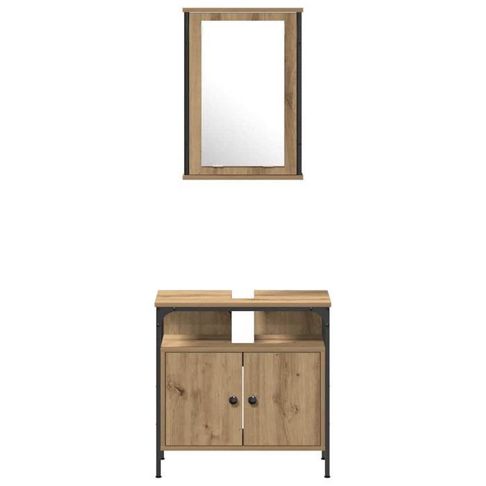 Set di mobili da bagno 4 pezzi in rovere artigianale 3334426