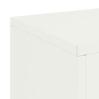 Supporti per piante 2 pcs Bianco 24 x 24 x 35 cm Acciaio 865807