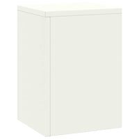 Supporti per piante 2 pcs Bianco 24 x 24 x 35 cm Acciaio 865807