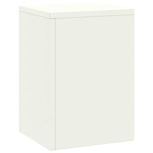 Supporti per piante 2 pcs Bianco 24 x 24 x 35 cm Acciaio 865807