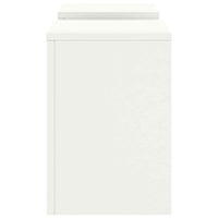 Supporti per piante 2 pcs Bianco 24 x 24 x 35 cm Acciaio 865807