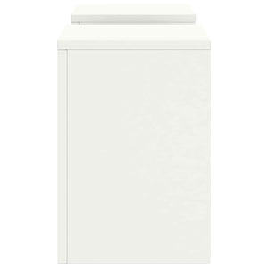 Supporti per piante 2 pcs Bianco 24 x 24 x 35 cm Acciaio 865807