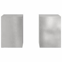 Supporti per piante 2 pcs Argento 24 x 24 x 35 cm 865810