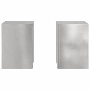 Supporti per piante 2 pcs Argento 24 x 24 x 35 cm 865810