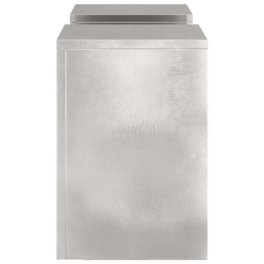 Supporti per piante 2 pcs Argento 24 x 24 x 35 cm 865810