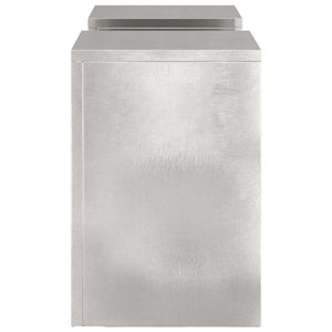 Supporti per piante 2 pcs Argento 24 x 24 x 35 cm 865810