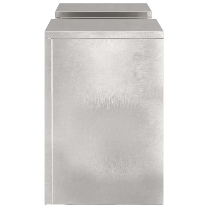 Supporti per piante 2 pcs Argento 24 x 24 x 35 cm 865810