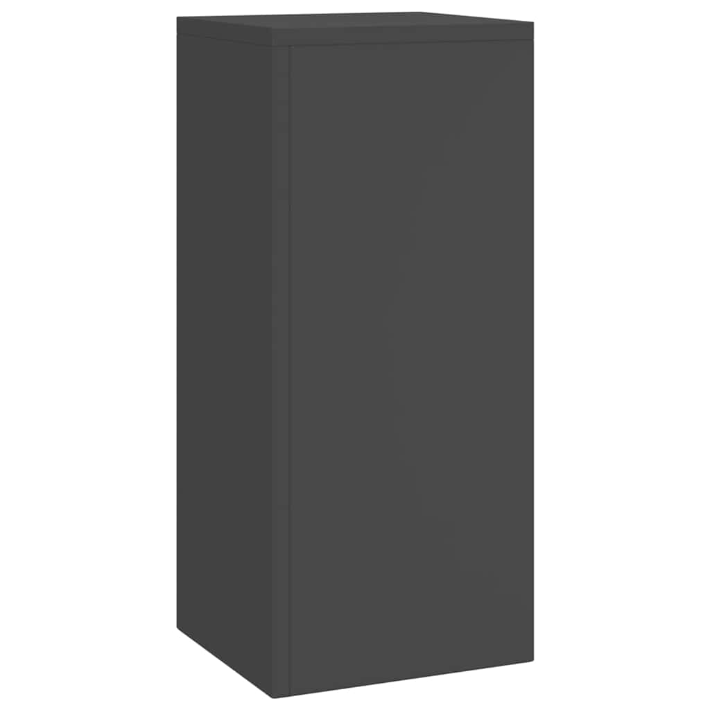 Supporti per piante 2 pcs Nero 24 x 24 x 55 cm Acciaio 865813