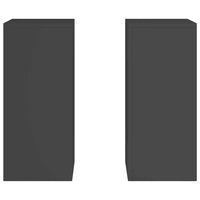 Supporti per piante 2 pcs Nero 24 x 24 x 55 cm Acciaio 865813