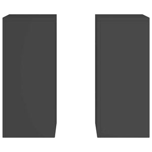 Supporti per piante 2 pcs Nero 24 x 24 x 55 cm Acciaio 865813