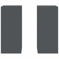 Supporti per piante 2 pcs Antracite 24 x 24 x 55 cm Acciaio 865815