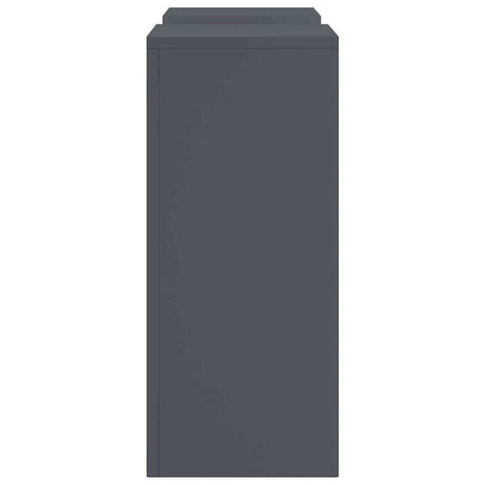 Supporti per piante 2 pcs Antracite 24 x 24 x 55 cm Acciaio 865815