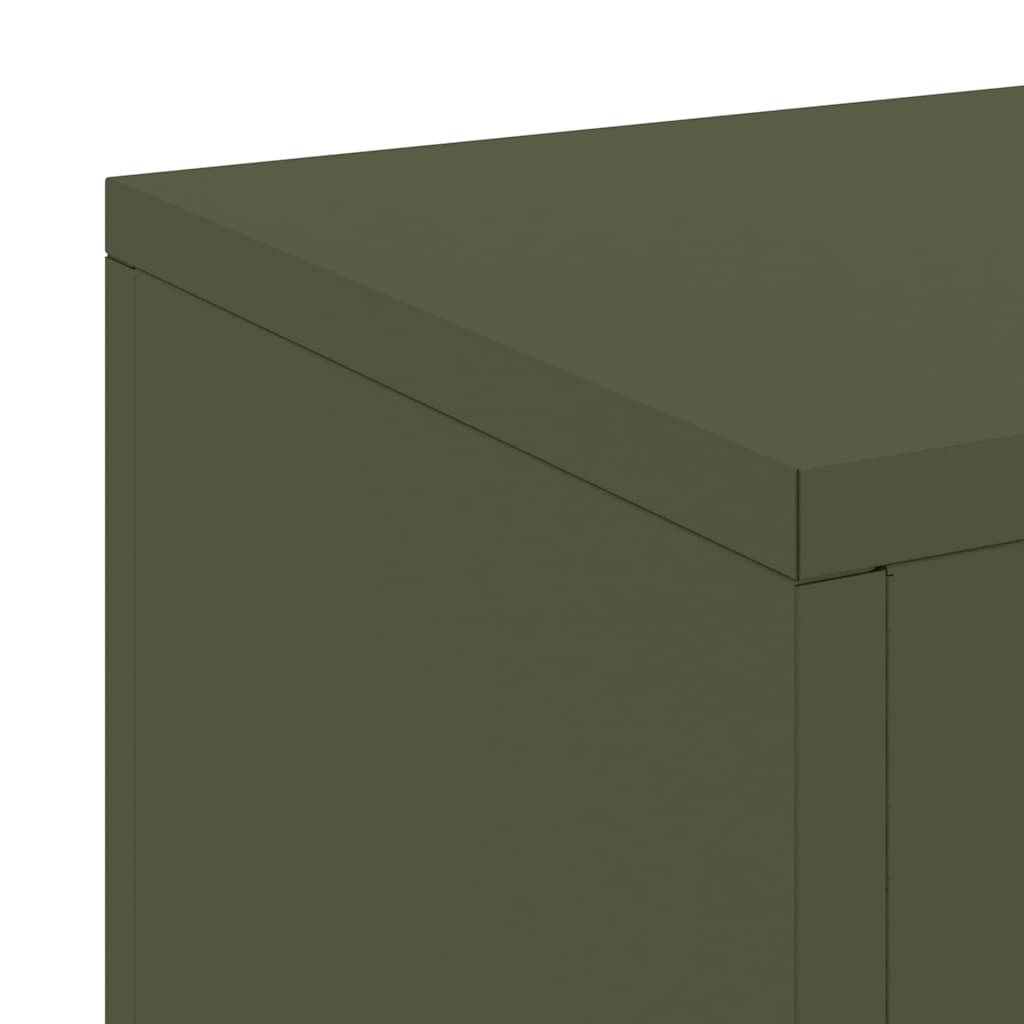 Supporti per piante 2 pcs Oliver verde 24 x 24 x 55 cm Acciaio 865816