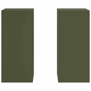 Supporti per piante 2 pcs Oliver verde 24 x 24 x 55 cm Acciaio 865816