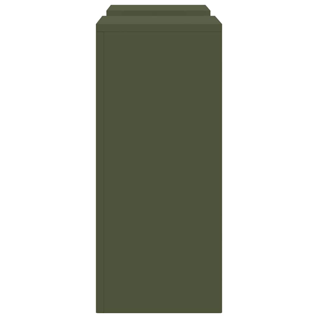 Supporti per piante 2 pcs Oliver verde 24 x 24 x 55 cm Acciaio 865816