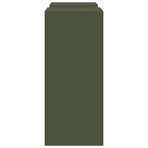 Supporti per piante 2 pcs Oliver verde 24 x 24 x 55 cm Acciaio 865816