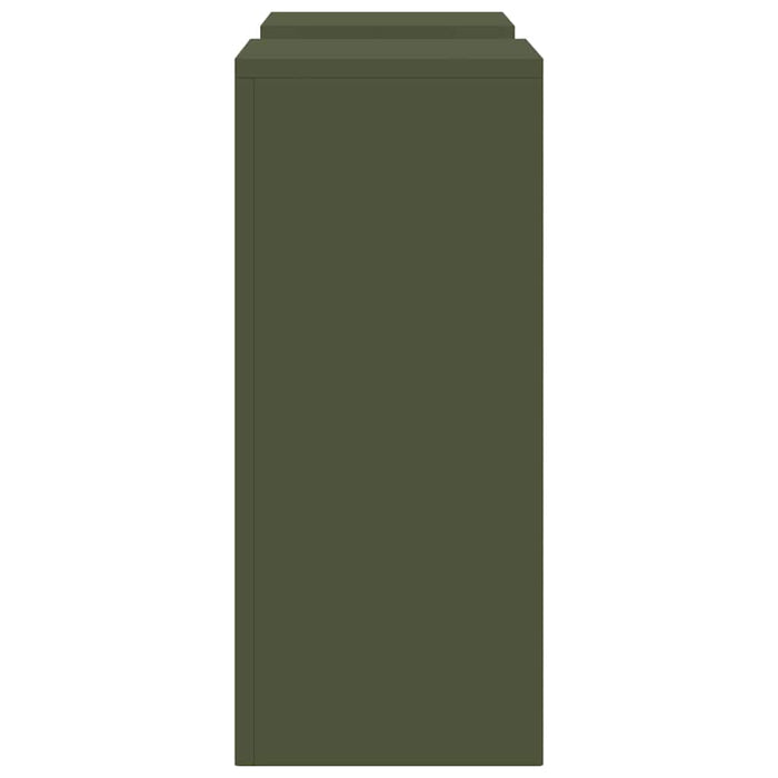 Supporti per piante 2 pcs Oliver verde 24 x 24 x 55 cm Acciaio 865816