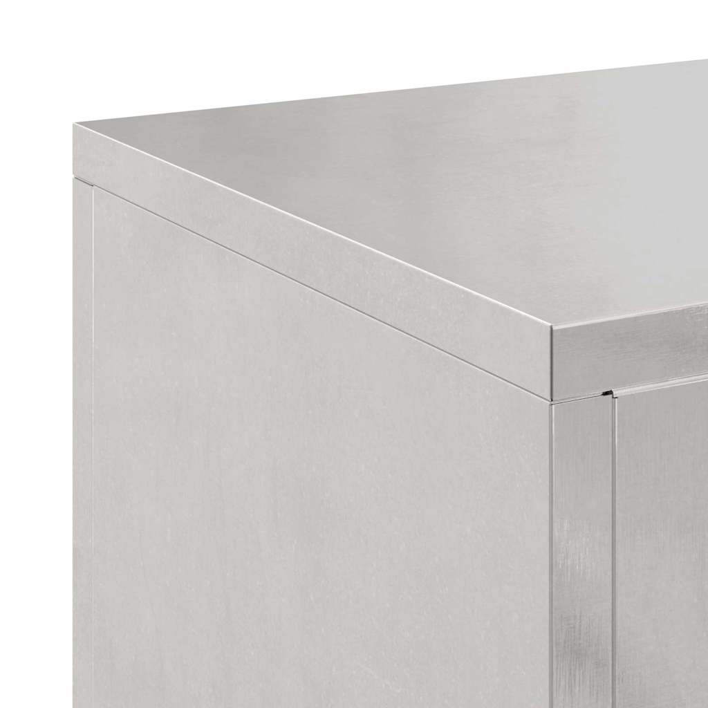 Supporti per piante 2 pcs Argento 24 x 24 x 55 cm 865817