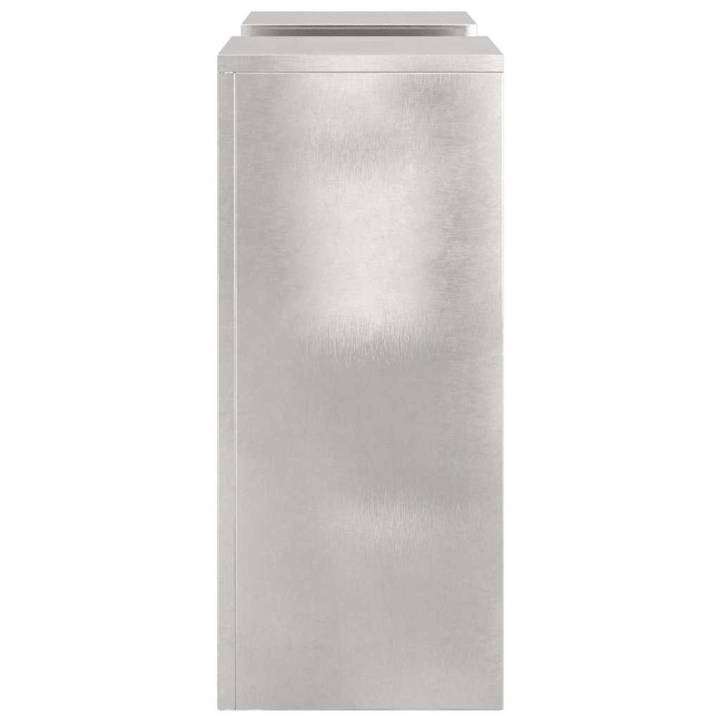 Supporti per piante 2 pcs Argento 24 x 24 x 55 cm 865817