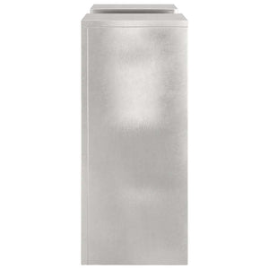 Supporti per piante 2 pcs Argento 24 x 24 x 55 cm 865817