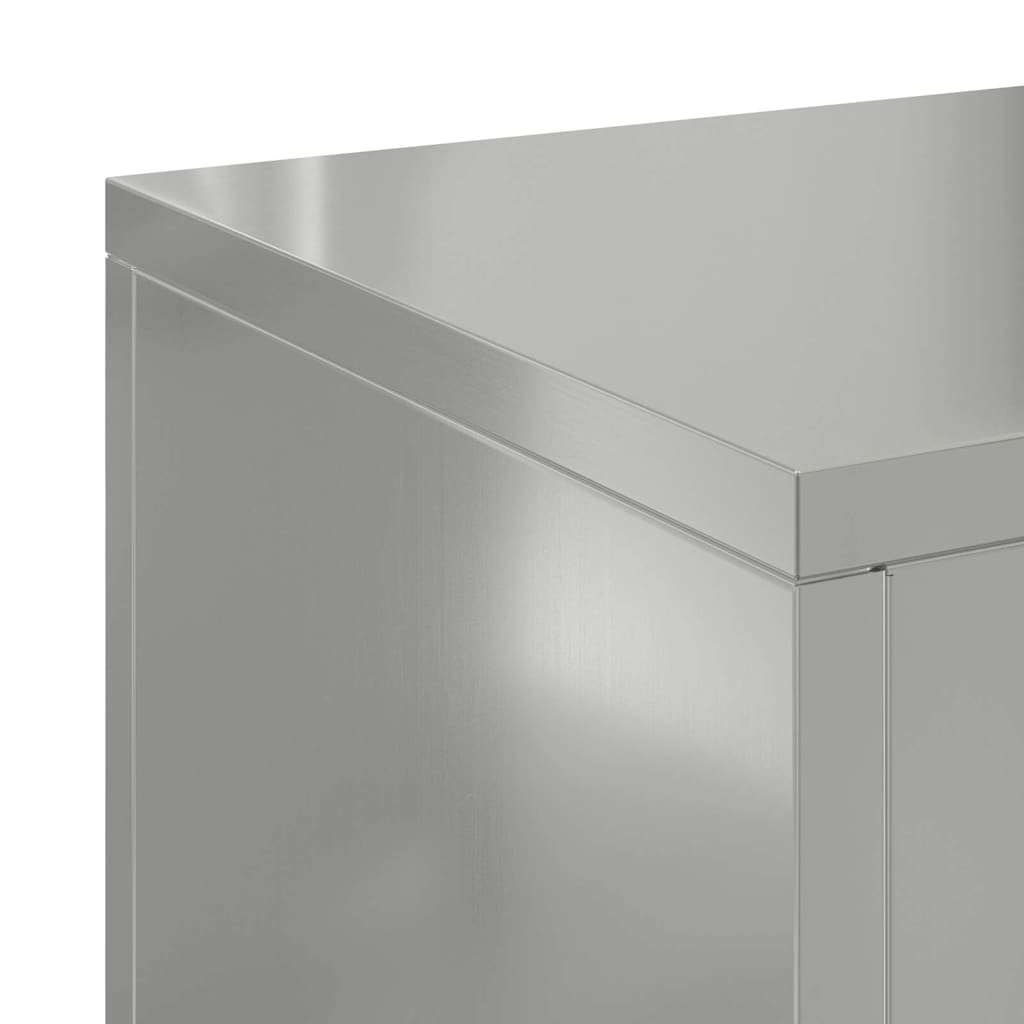 Supporti per piante 2 pcs Argento 24 x 24 x 55 cm 865818