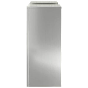 Supporti per piante 2 pcs Argento 24 x 24 x 55 cm 865818